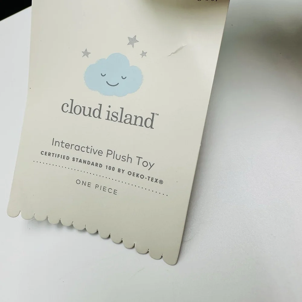Cloud Island Interactive Bunny Stuffed Plush Baby Toy w/ Original Tag